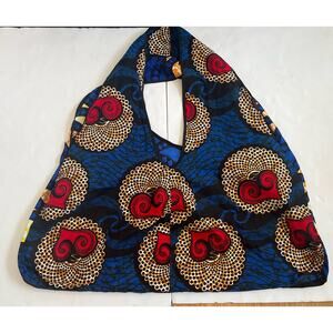 Large shoulder bag - each side a different pattern